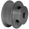 B&B Manufacturing 44-2P09-6FA3, Timing Pulley, Aluminum, Clear Anodized,  44-2P09-6FA3 - alternate 1